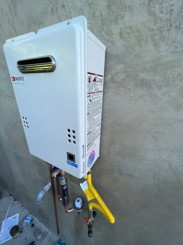 Tankless water heater installation for Tri-S Village Estates homes